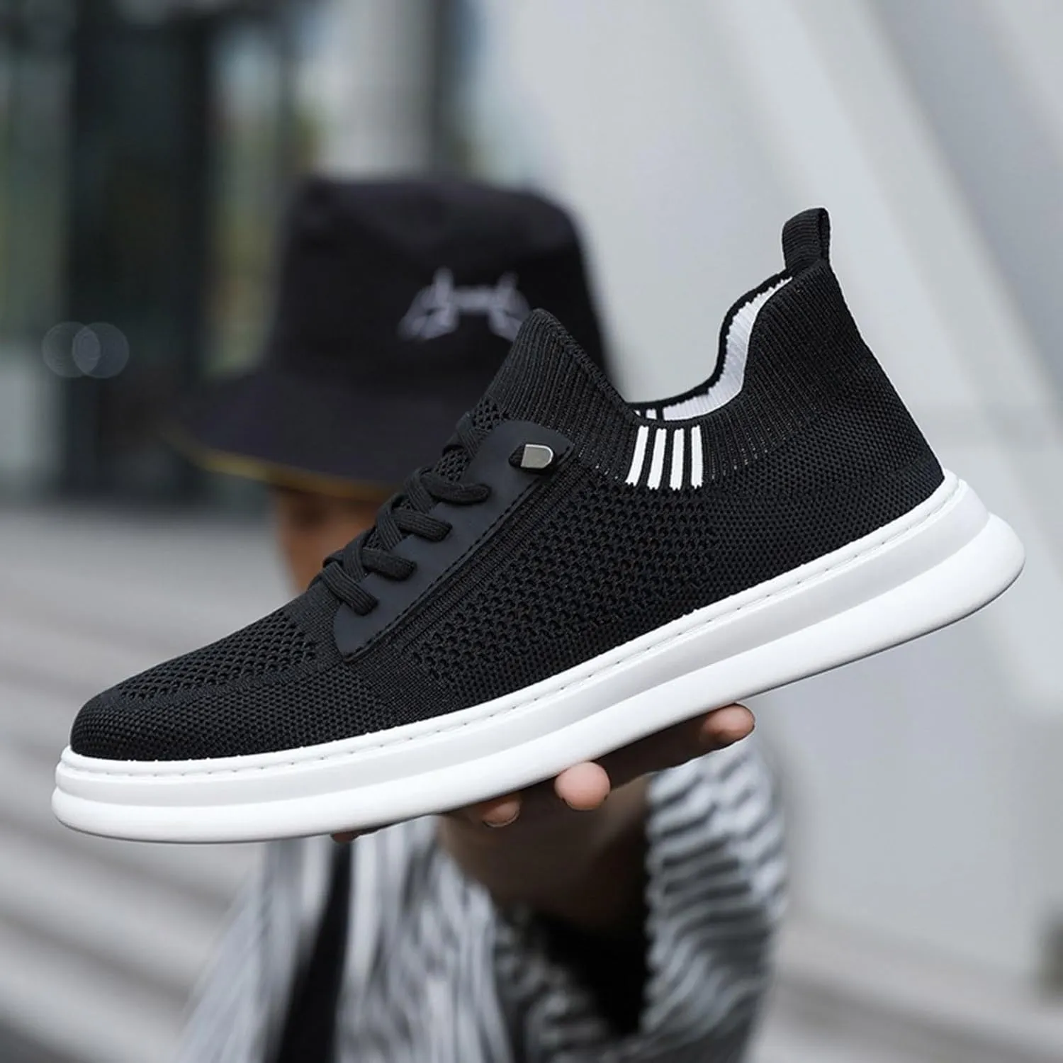 Walking Shoes Men Casual Sneakers Mens Casual Shoes Slip On Walking Shoes Athletic Shoes Lightweight Slip On Running Shoes