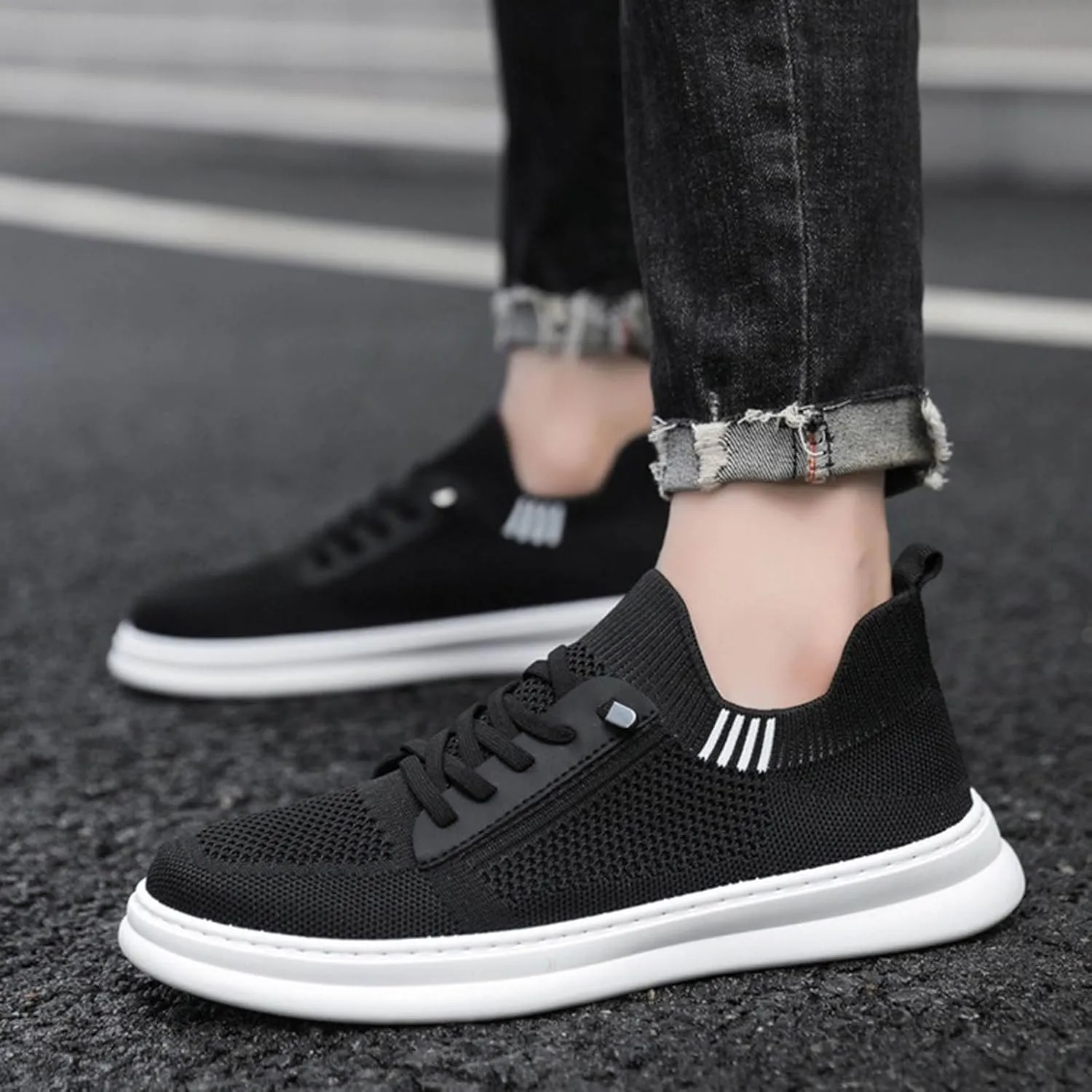 Walking Shoes Men Casual Sneakers Mens Casual Shoes Slip On Walking Shoes Athletic Shoes Lightweight Slip On Running Shoes