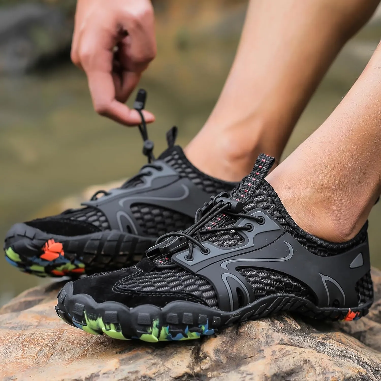Water Shoes Climbing Shoes Quick Dry Men's Fashion Lightweight Breathable Sneakers Women Travel Outdoor Hiking Walking Shoes Climbing Sneakers