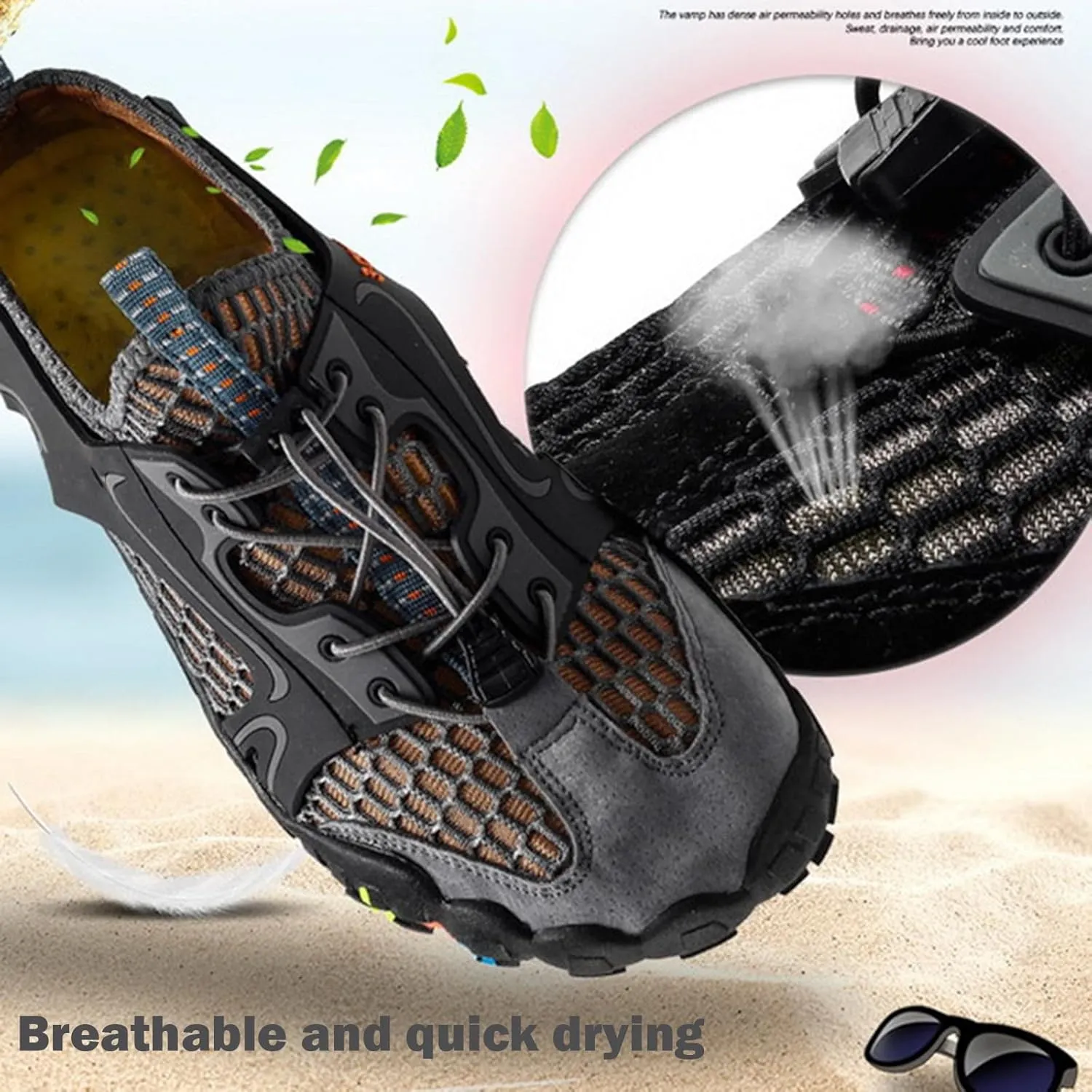 Water Shoes Climbing Shoes Quick Dry Men's Fashion Lightweight Breathable Sneakers Women Travel Outdoor Hiking Walking Shoes Climbing Sneakers