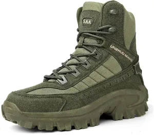 Waterproof Hiking Work Boots Men's Tactical Boots 6 Inches Lightweight Military Boots Breathable Outdoors Desert Boots