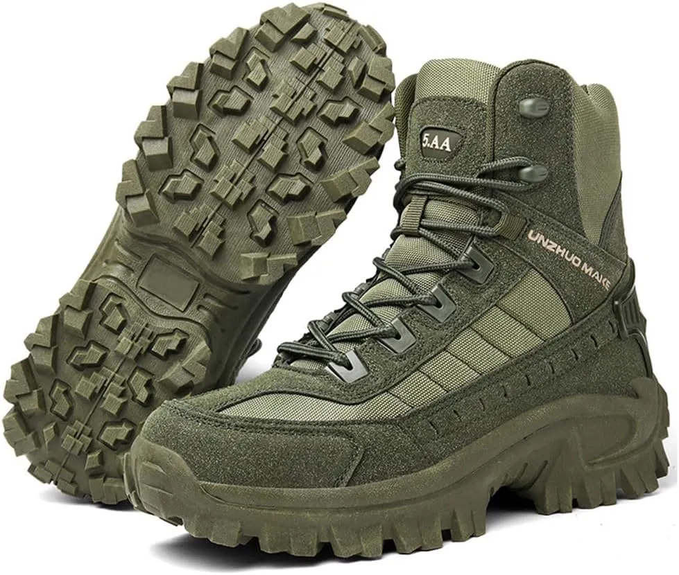 Waterproof Hiking Work Boots Men's Tactical Boots 6 Inches Lightweight Military Boots Breathable Outdoors Desert Boots