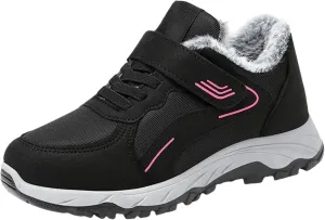 Winter Booties Warm Snow Boots Weather Comfortable And Mid Calf Sneaker aterproof Plush Lined Walking Sneaker