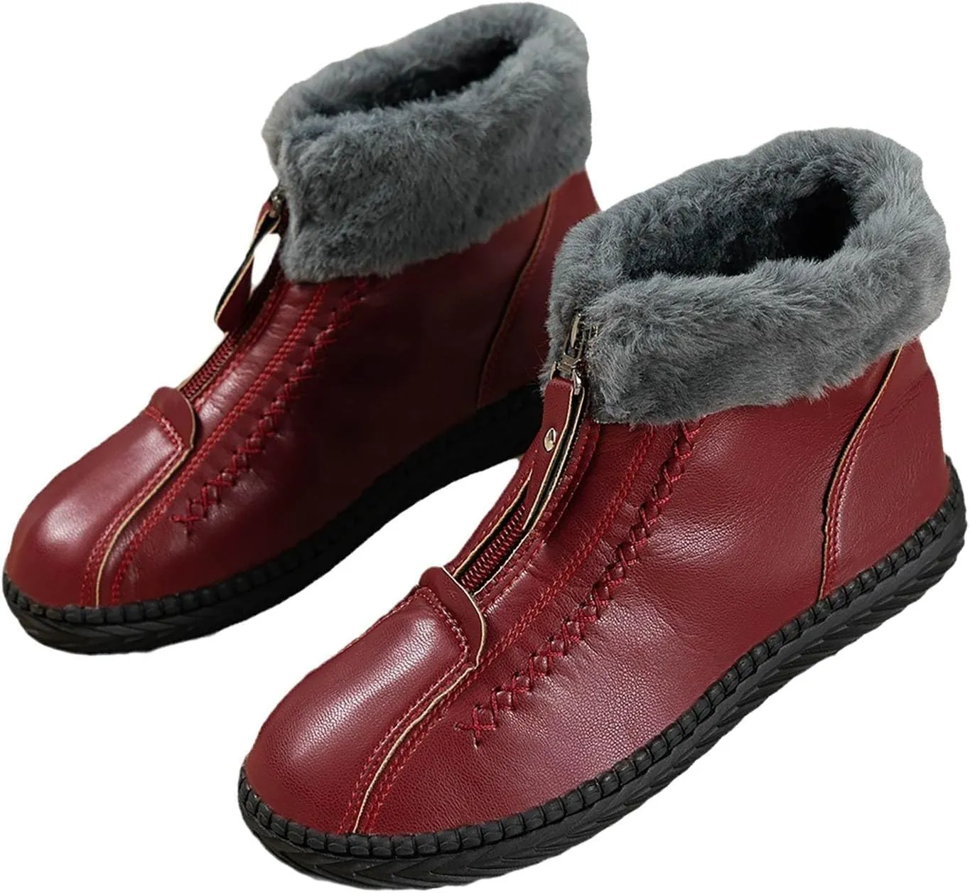 Winter Boots for Women Wide Width Brown Winter Boots Waterproof Women Wide Platform Women Winter Snow Boots Padded Womens Warm Fur Lined Winter Snow Boots Waterproof Boots for Women Winter Hiking