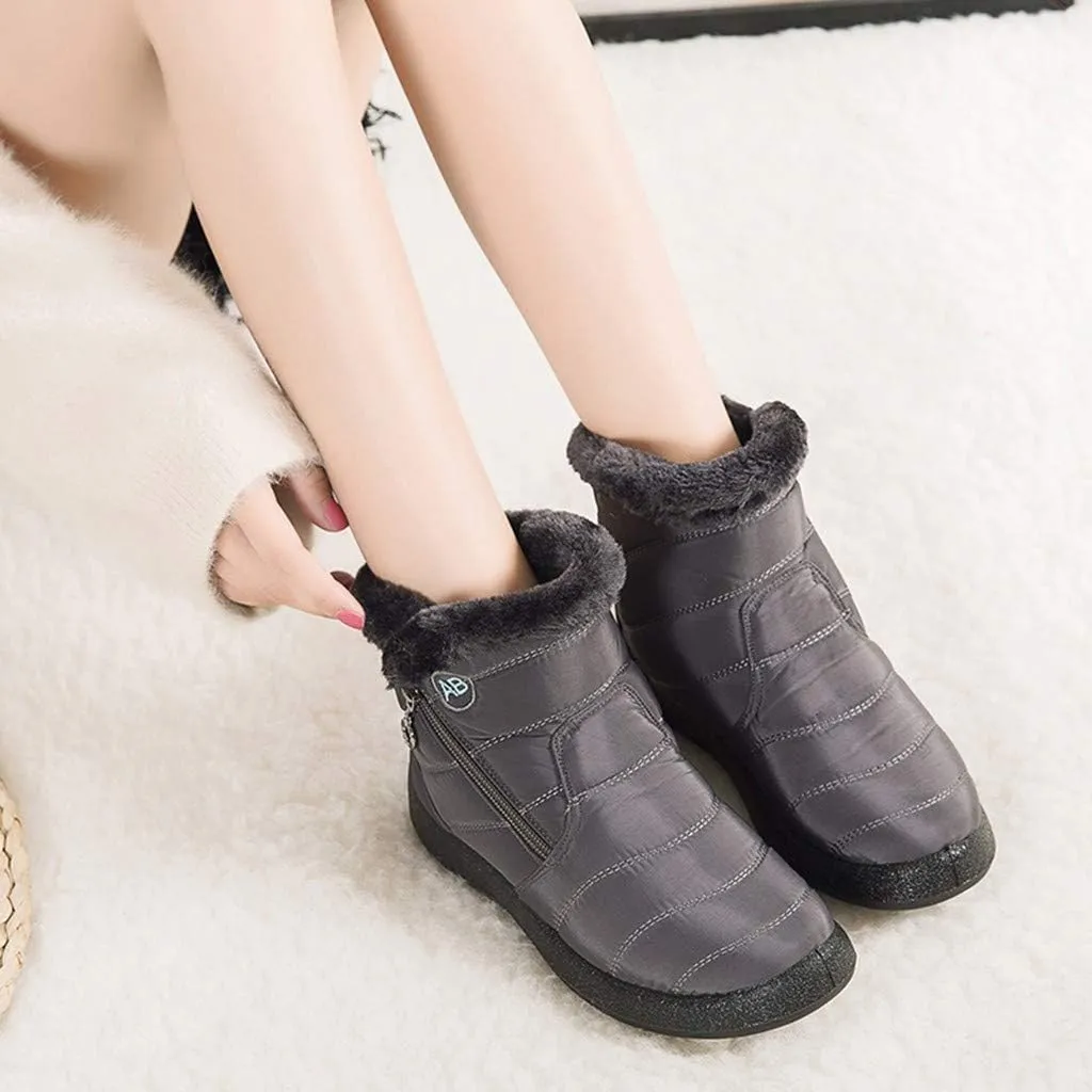 Winter Snow Boots for Women Waterproof Womens Winter Boots Boots for Women Ankle Booties Sexy Black for Winter No Heels Tall Snow Boots for Women Dress Boots Winter Boot for Women Working
