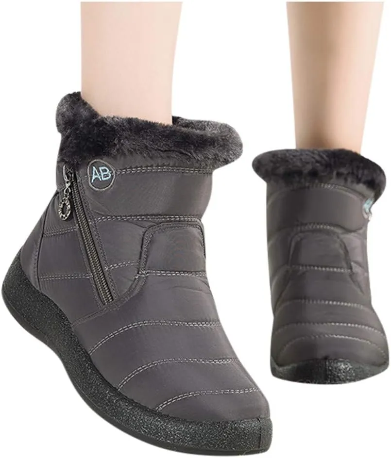 Winter Snow Boots for Women Waterproof Womens Winter Boots Boots for Women Ankle Booties Sexy Black for Winter No Heels Tall Snow Boots for Women Dress Boots Winter Boot for Women Working