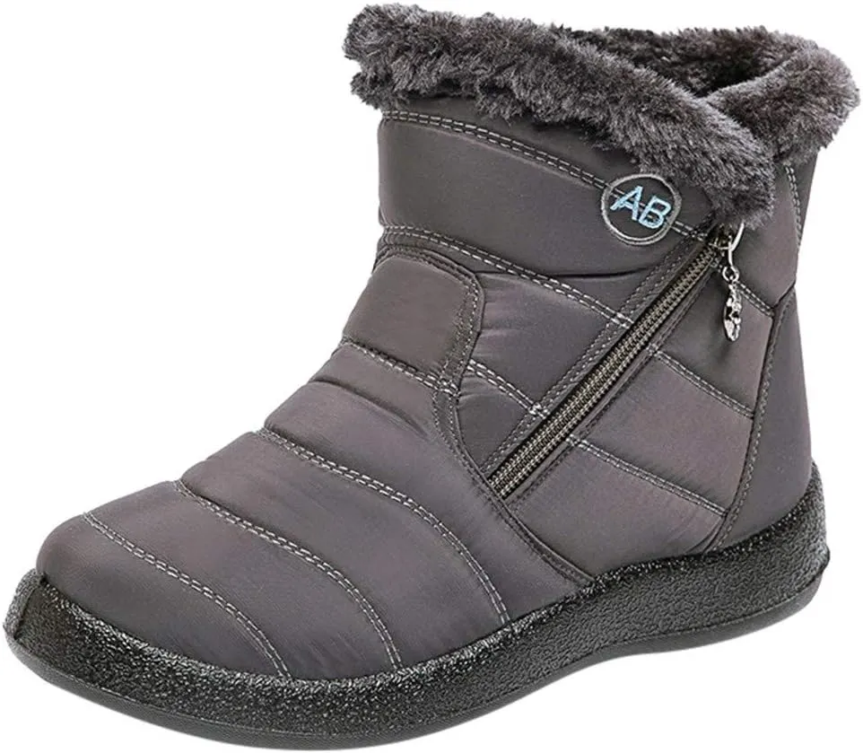 Winter Snow Boots for Women Waterproof Womens Winter Boots Boots for Women Ankle Booties Sexy Black for Winter No Heels Tall Snow Boots for Women Dress Boots Winter Boot for Women Working