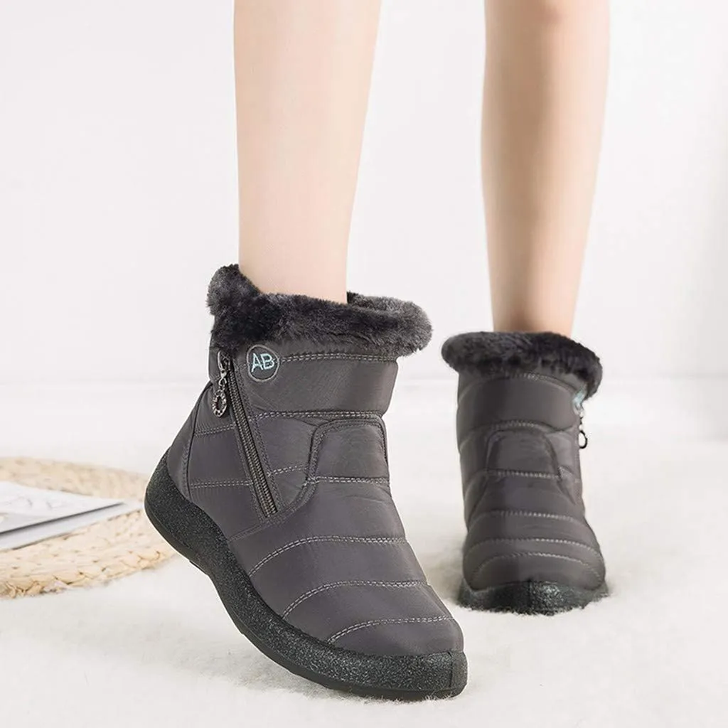 Winter Snow Boots for Women Waterproof Womens Winter Boots Boots for Women Ankle Booties Sexy Black for Winter No Heels Tall Snow Boots for Women Dress Boots Winter Boot for Women Working