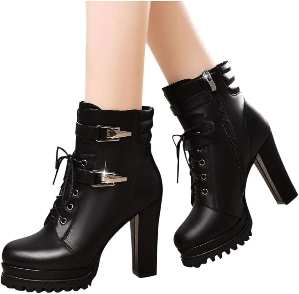 Women Boots Ankle WomenS Boots Boots for Walking All Day Women Womens Navy Boots Womens Ankle Boots No Heel Leather Ankle Booties Flat