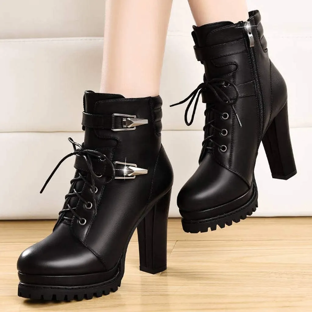 Women Boots Ankle WomenS Boots Boots for Walking All Day Women Womens Navy Boots Womens Ankle Boots No Heel Leather Ankle Booties Flat