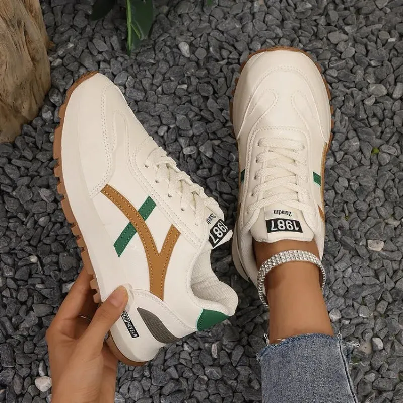 Women Casual Shoes new Breathable Casual Lace Up Sport Shoes