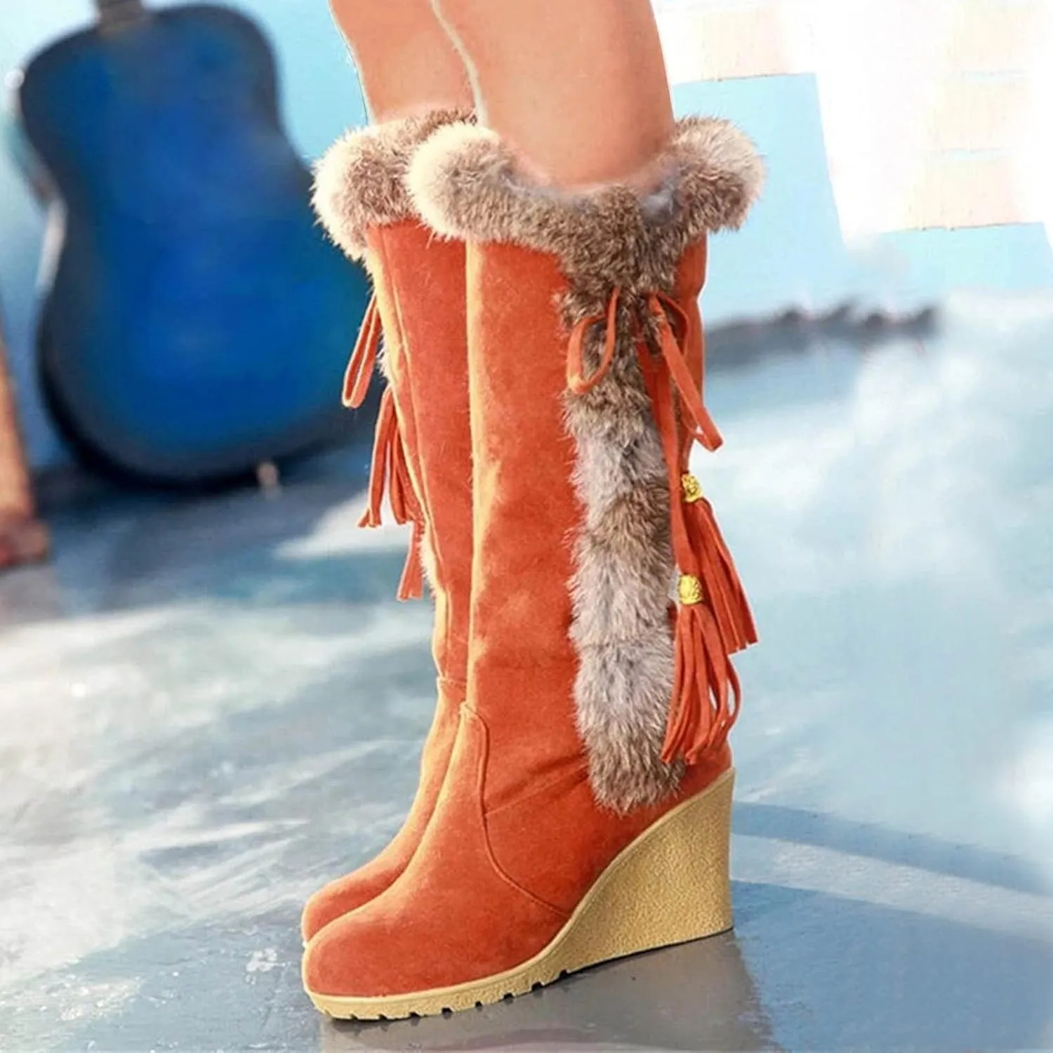 Women Snow Boots Winter Shoes 7w Womens Slip on Snow Boots Waterproof 12 Women Winter Snow Boots Warm Ankle Anti Slip Water Resistant Women Boots Winter Ankle Waterproof Winter Boots