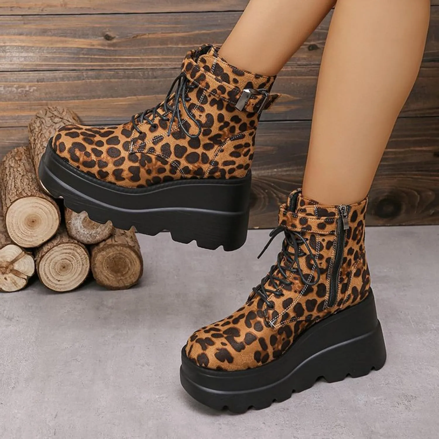 Women's Ankle Boots & Booties Western Ankle Boots for Women High Heel Work Boots Womens Cute Boots Women Black PU Chunky Heel Ankle Boots Womens Black Ankle Bootie
