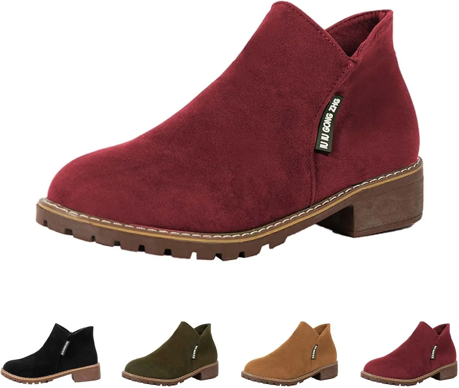 Womens Ankle Boots Low Heel Platform Boots for Women High Ankle Boots for Women Boots for Women with Heel Womens Ankle Boots No Heel Leather Walking Boot for Sprained Ankle Large