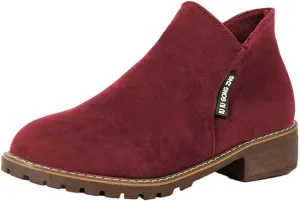 Womens Ankle Boots Low Heel Platform Boots for Women High Ankle Boots for Women Boots for Women with Heel Womens Ankle Boots No Heel Leather Walking Boot for Sprained Ankle Large