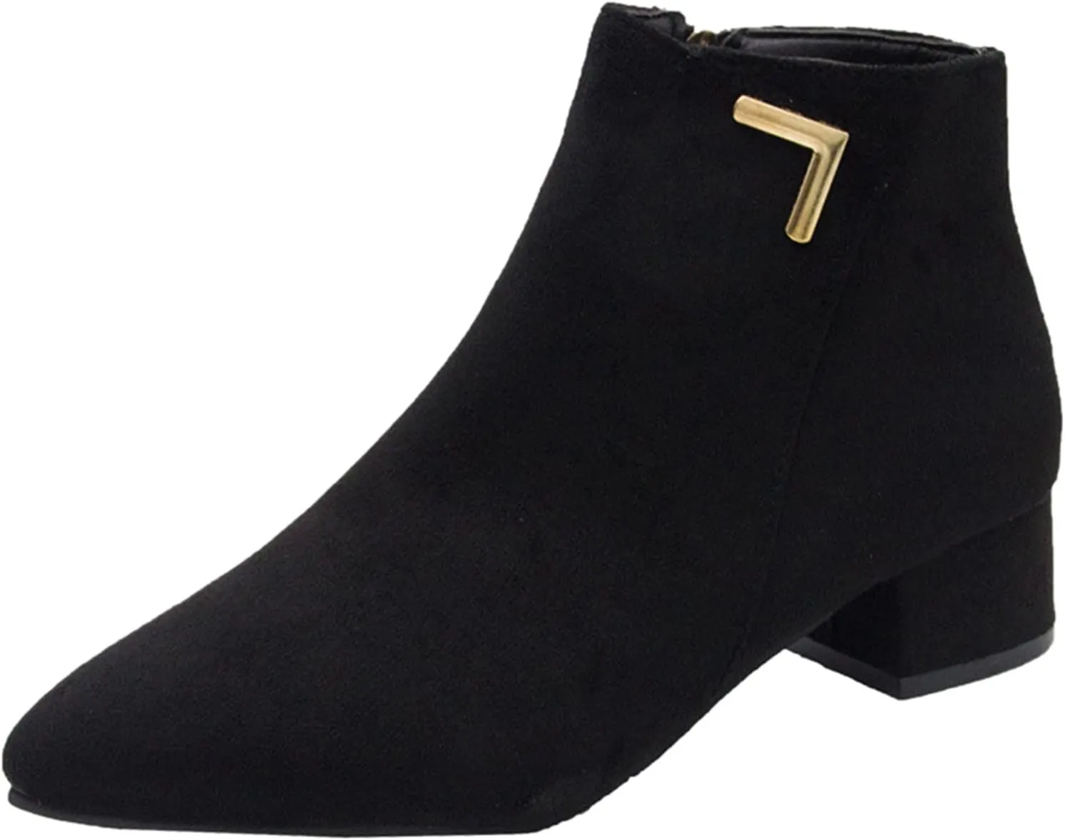 Womens Black Ankle Boots Country Boots Womens Work Boot Lady Boots for Women On Womens Flat Black Ankle Boots Ankle Bootie for Women Low Heel