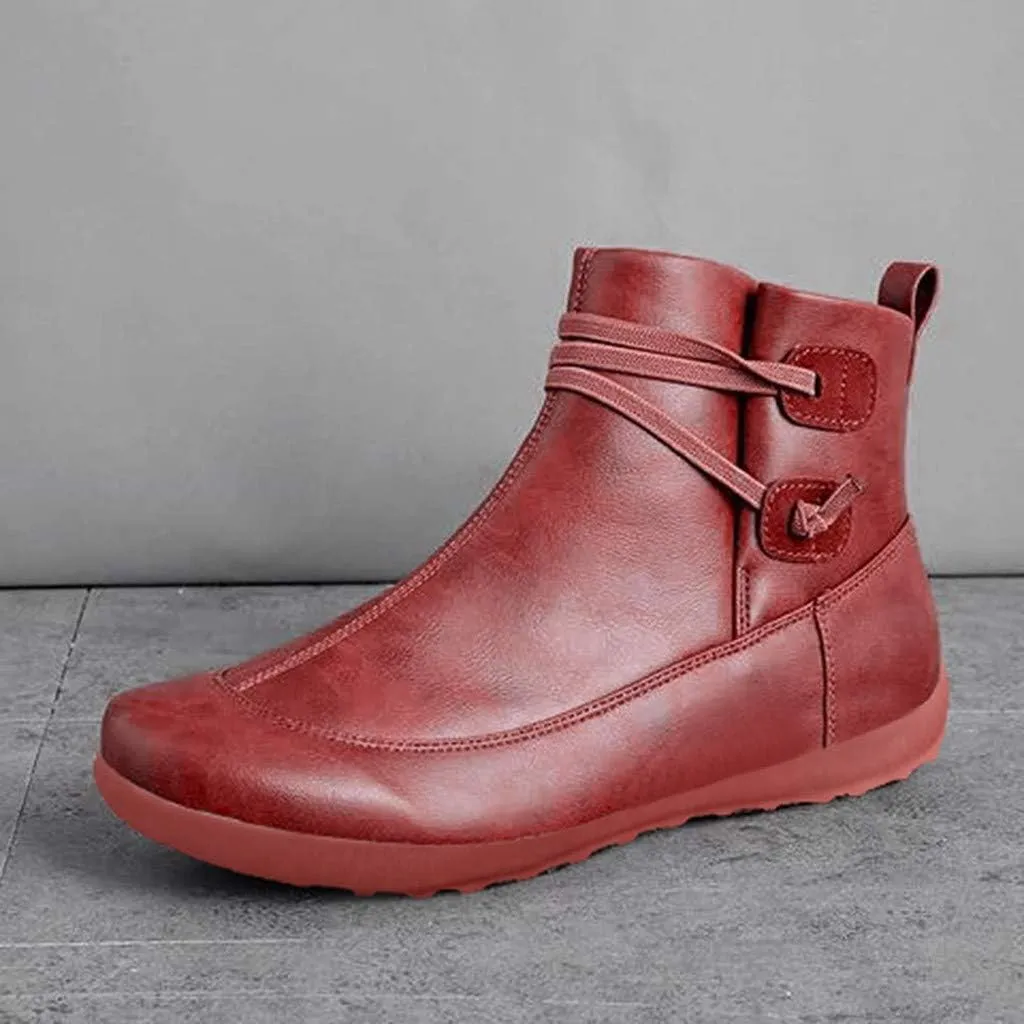 Womens Boots Ankle Woman Ankle Boots Gold Cowboy Boots Women Womens Size 12 Boots Leather Women Cut Out Ankle Slip-On Booties Low Heel Cute Boots Brown Ankle Boots for Women Wide