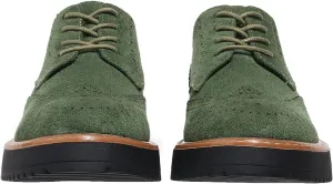 Women's Classic Oxfords Chunky Platform Lace-Up Round Toe Penny Oxfords Shoes Non-Slip Comfort Work Loafers