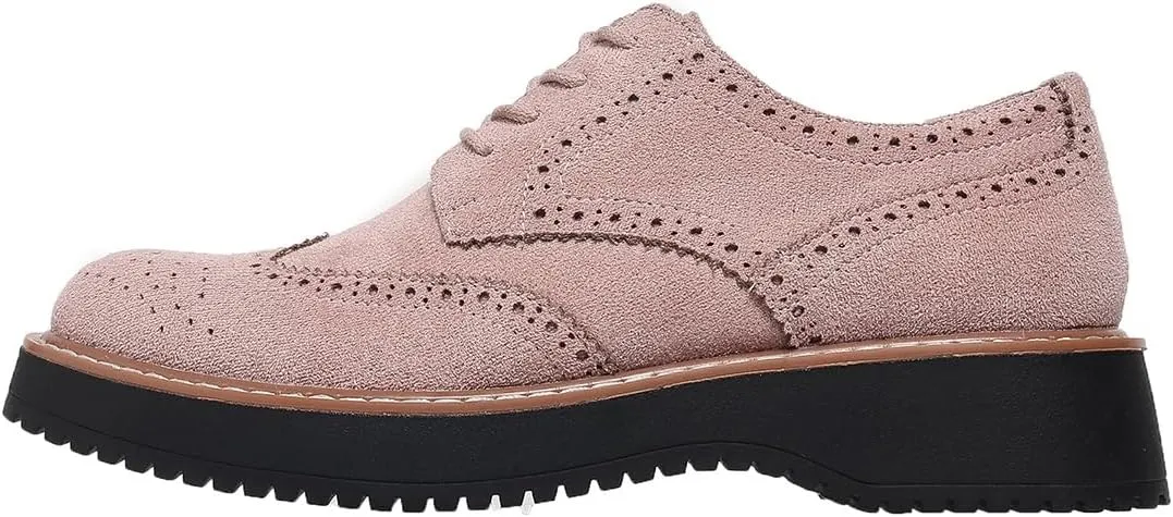 Women's Classic Oxfords Chunky Platform Lace-Up Round Toe Penny Oxfords Shoes Non-Slip Comfort Work Loafers