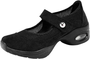 Women's Jazz Dance Shoes Sneakers Breathable Air Cushion Lady Split Sole Athletic Walking Dancing Shoes Platform