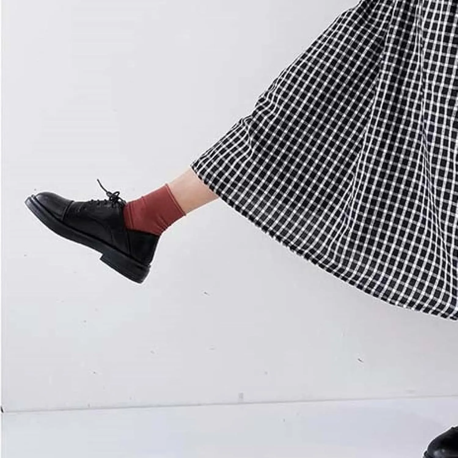 Women's Lace up Flat Shoes, Cute Round Toe Student Shoes, Oxford Girl's Lightweight Uniform Flat Shoes