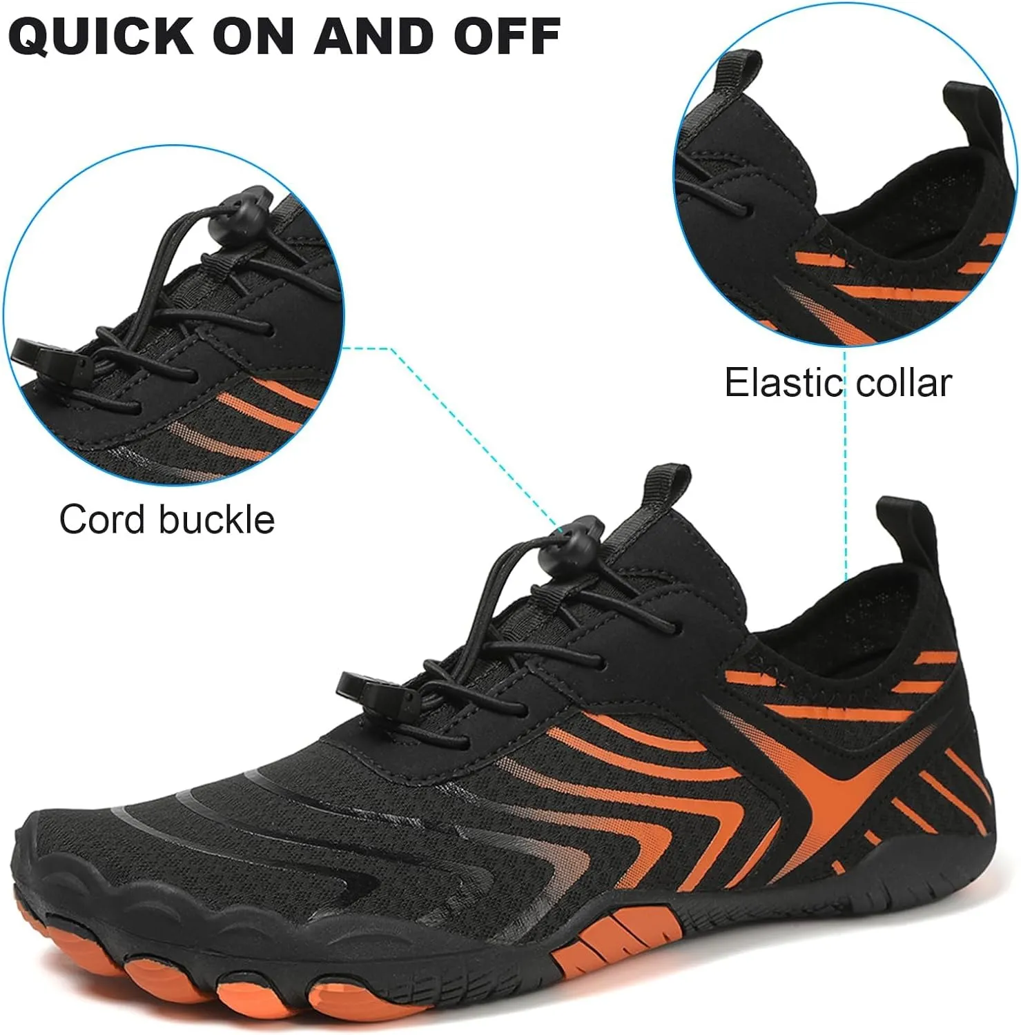 Womens Mens Hike Barefoot Shoes,Non-Slip Healthy Trail Running Shoes,Quick Dry & Non-Slip Fashion Hiking Footwear,Lightweight Wide Toe Box Breathable Surf Comfortwear