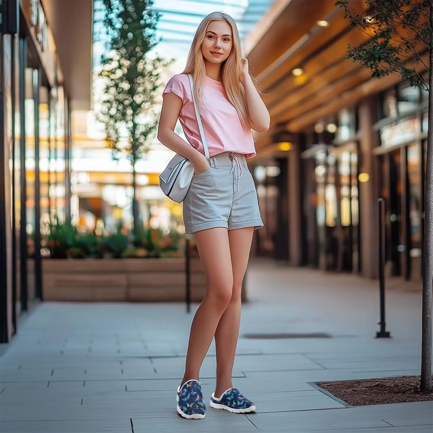Womens Mules & Clogs Garden Shoes Backless Sneakers - Non-Slip Summer Mesh Slippers Non-Slip Outdoor Walking Shoes