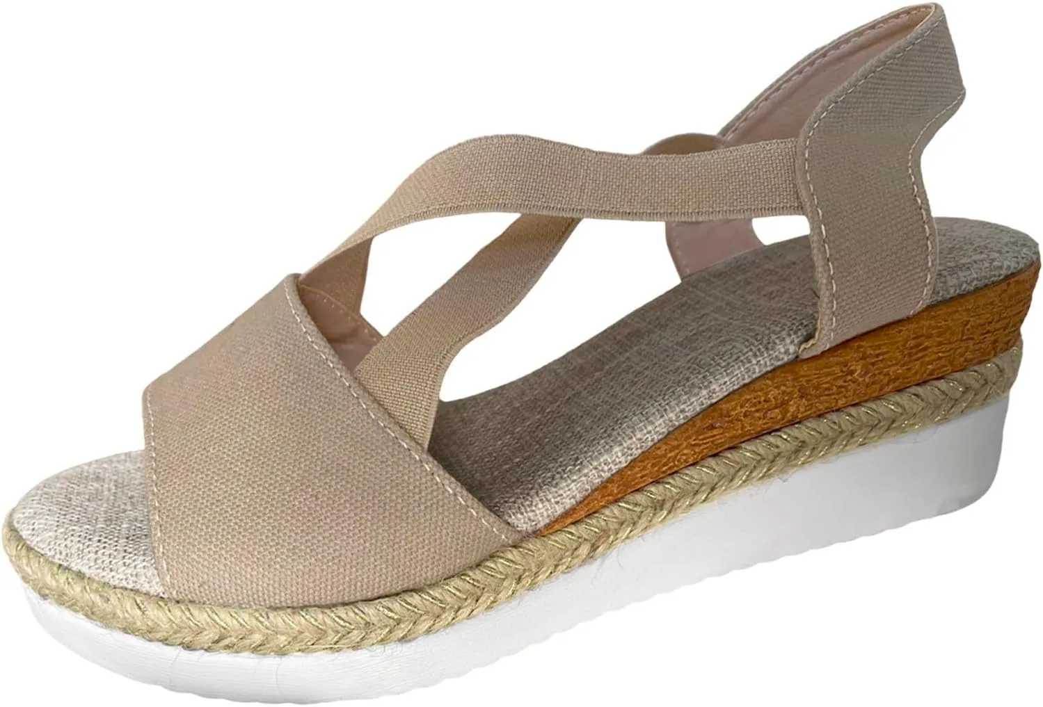 Womens Orthopedic Sandals Ladies Wedge Comfortable Casual Sandals with Plantar Fasciitis Arch Support Summer Shoes