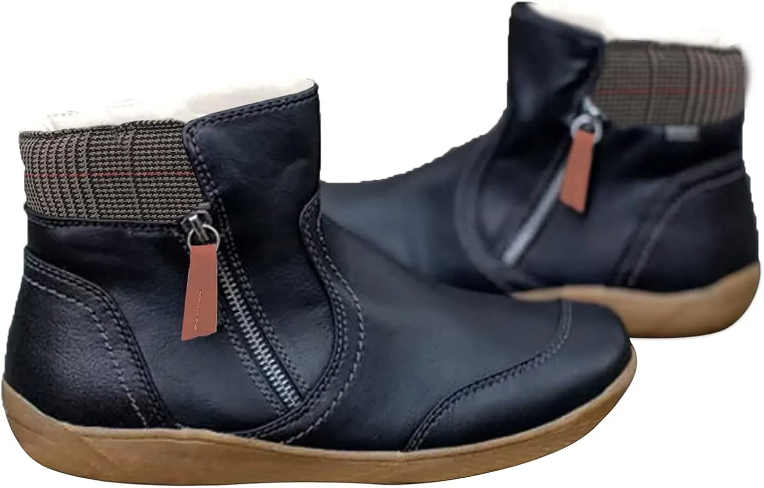 Womens Snow Boots Waterproof Insulated Mid Calf Non Slip Snow Boots for Women Wide Womens Winter Boots Size 8 Wide Black Waterproof Non Slip Work Boots for Women Botas De Mujer Para Invierno Y Ancho