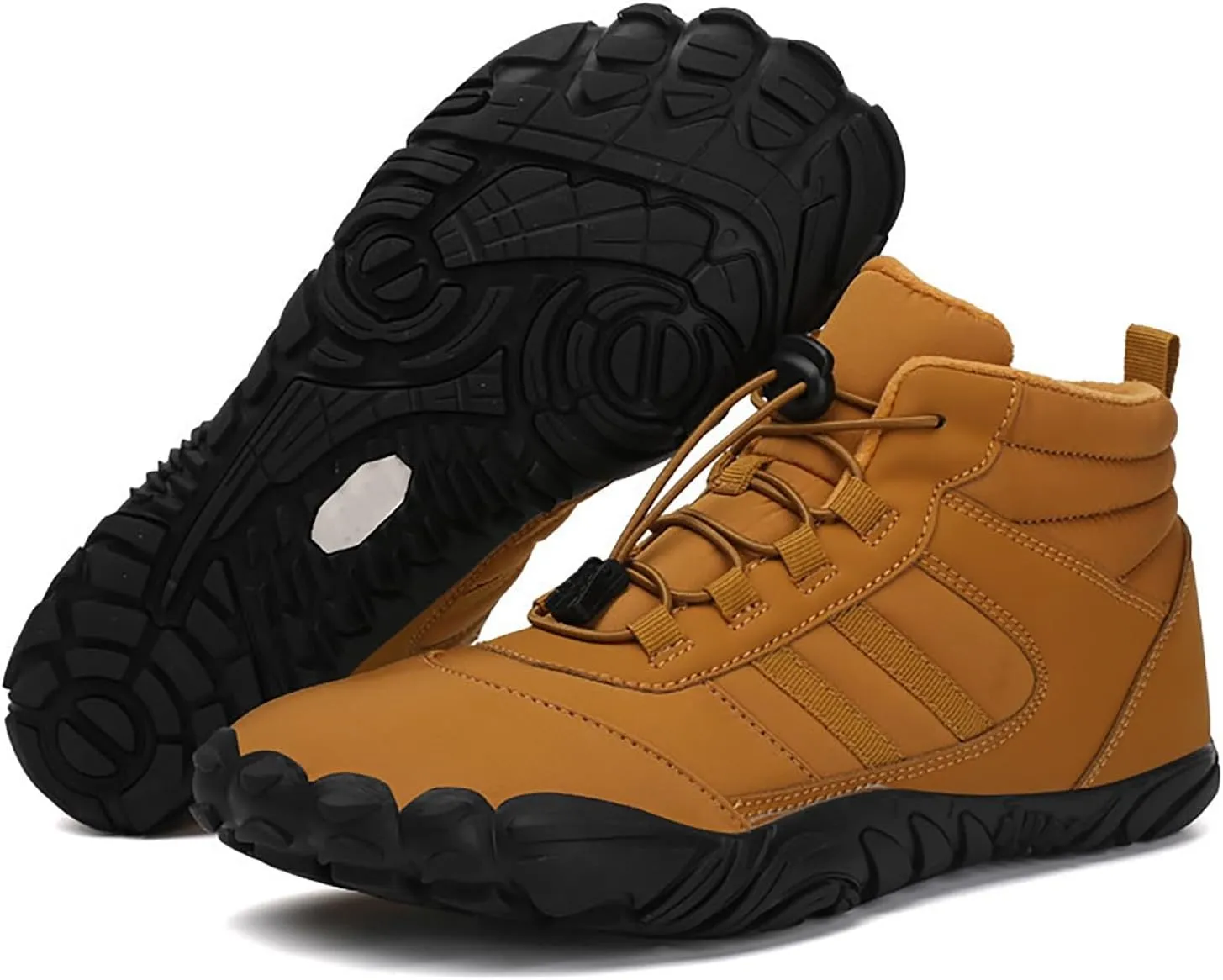 Womens Snow Boots Waterproof Winter Boots Lace Up Anti-slip Fur Lined Booties Winter Casual Slip on Ankle Boots Comfortable Winter Shoes Trekking Hiking Boots