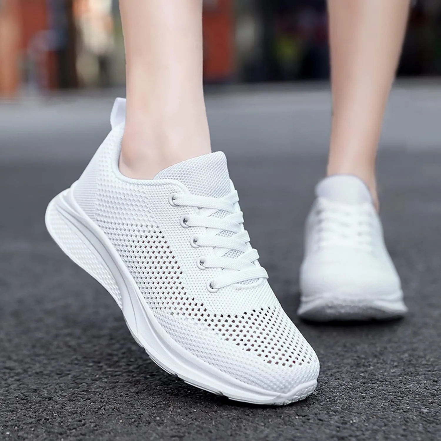 Women's Walking Shoes Lightweight Tennis Fashion Sneakers Lace Up Tennis Shoes Men Jogging Woman Shoes Casual Men Shoes Sneakers Black Tennis Shoe Trainers Shoe