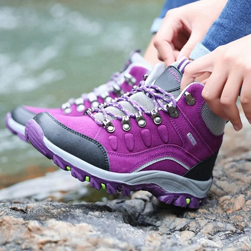 Women's Waterproof Hiking Shoes Outdoor Running Trail Hiker Non-Slip Casual Climbing Backpacking Shoes