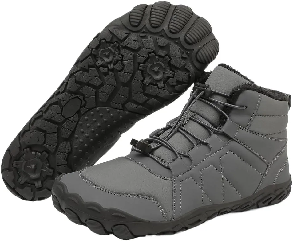 Women's Winter Snow Boots Lightweight Fur Lined Thick Warm Adjustable Slip-On Shoes Waterproof Non-Slip Hiking Boots Rubber Sole Military Work Desert BootsWaterproof Trail Running Barefoot Shoes