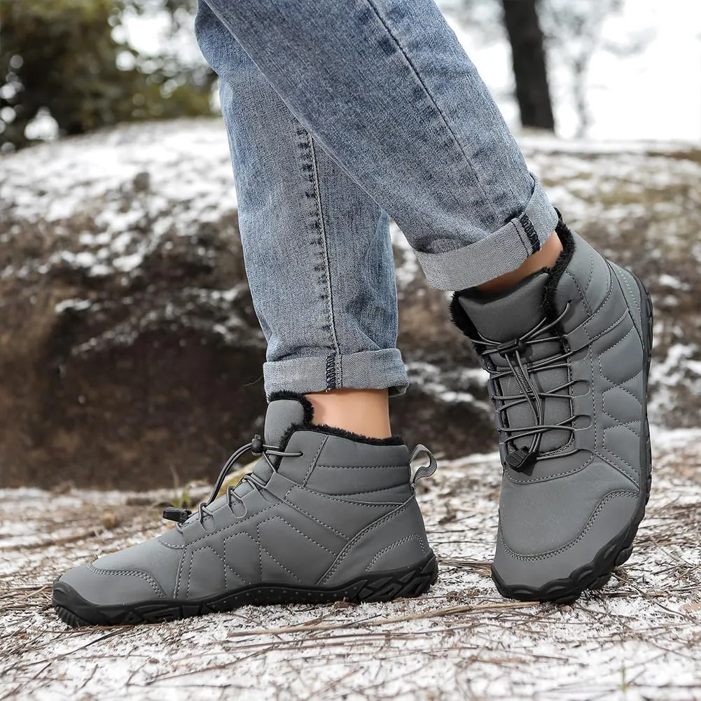 Women's Winter Snow Boots Lightweight Fur Lined Thick Warm Adjustable Slip-On Shoes Waterproof Non-Slip Hiking Boots Rubber Sole Military Work Desert BootsWaterproof Trail Running Barefoot Shoes