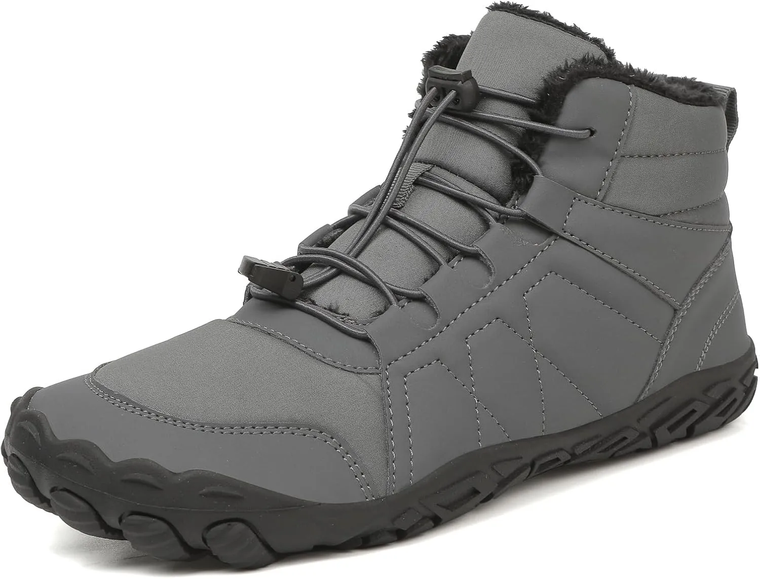 Women's Winter Snow Boots Lightweight Fur Lined Thick Warm Adjustable Slip-On Shoes Waterproof Non-Slip Hiking Boots Rubber Sole Military Work Desert BootsWaterproof Trail Running Barefoot Shoes