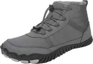 Yanzhenglip Winter Wide Toe Barefoot Hiking Shoes Boots, Non-Slip Waterproof Outdoor Running Boots Snow Boots