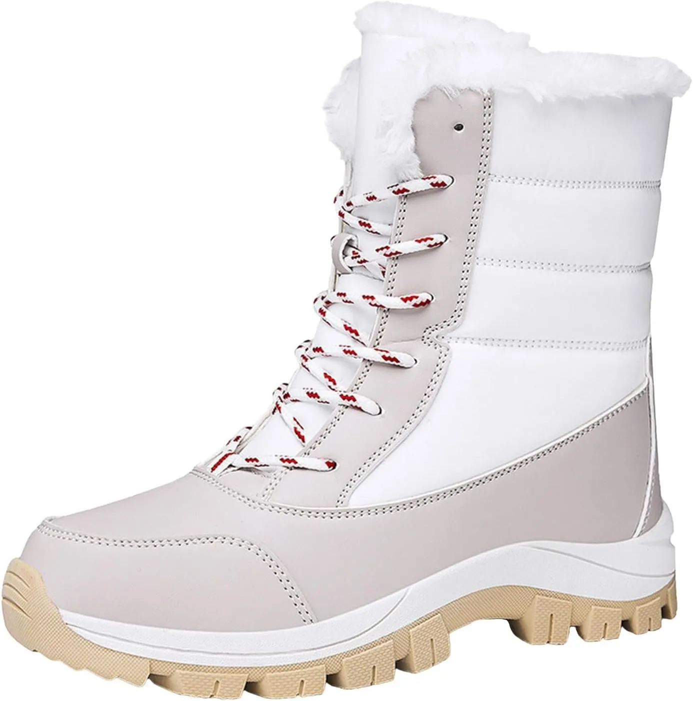 Yanzhenglip Winter Wide Toe Barefoot Hiking Shoes Boots, Non-Slip Waterproof Outdoor Running Boots Snow Boots
