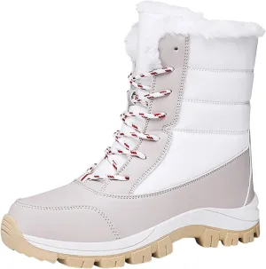 Yanzhenglip Winter Wide Toe Barefoot Hiking Shoes Boots, Non-Slip Waterproof Outdoor Running Boots Snow Boots