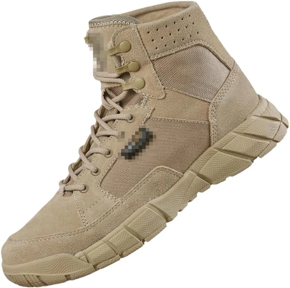 ZINERLIK Outdoor Sports Tactical Camping Shoes Men's Hiking Boots Breathable Lightweight Hiking Shoes